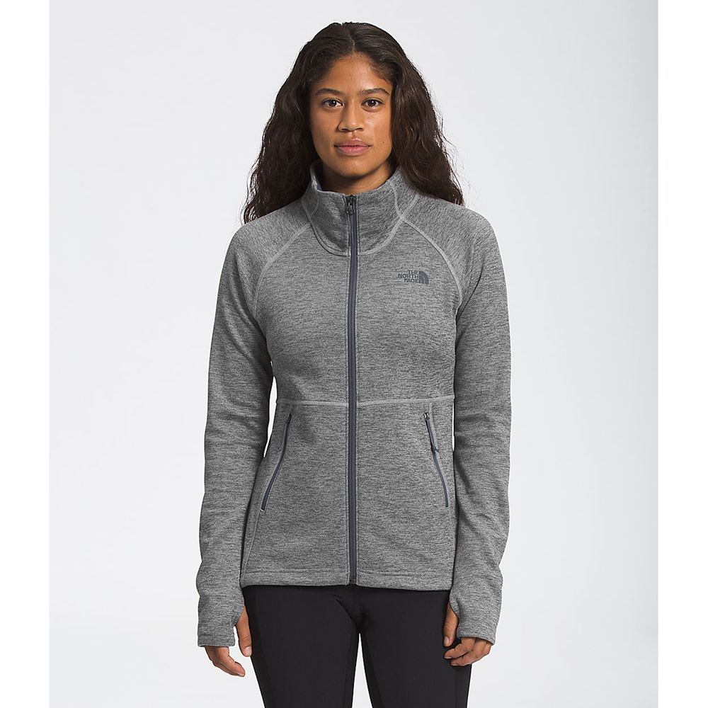 The North Face Fleece Jacket Womens Australia - The North Face Canyonlands Full Zip Grey Hiking (QSZ